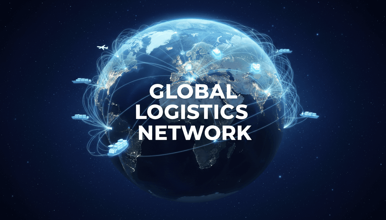 International shipping containers and logistics infrastructure representing global cigarette distribution